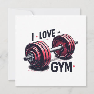Ich habe den Fitnessraum Liebe Einladung