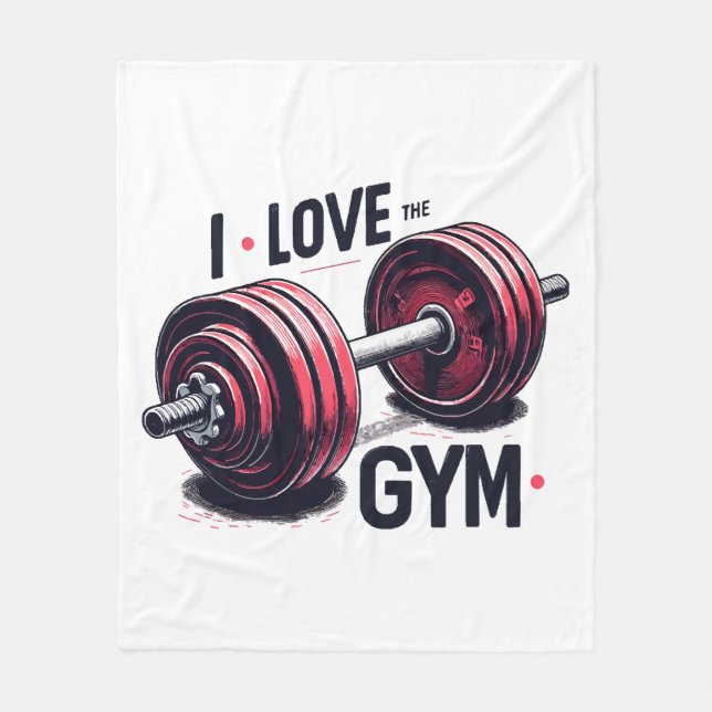 Ich habe den Fitnessraum Liebe Fleecedecke (Vorderseite)