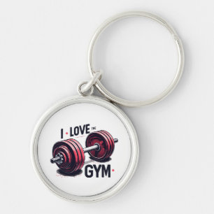 Ich habe den Fitnessraum Liebe Schlüsselanhänger
