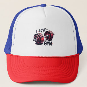 Ich habe den Fitnessraum Liebe Truckerkappe