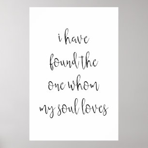 "Ich habe den gefunden, den mein Soul Lieben" Hoch Poster