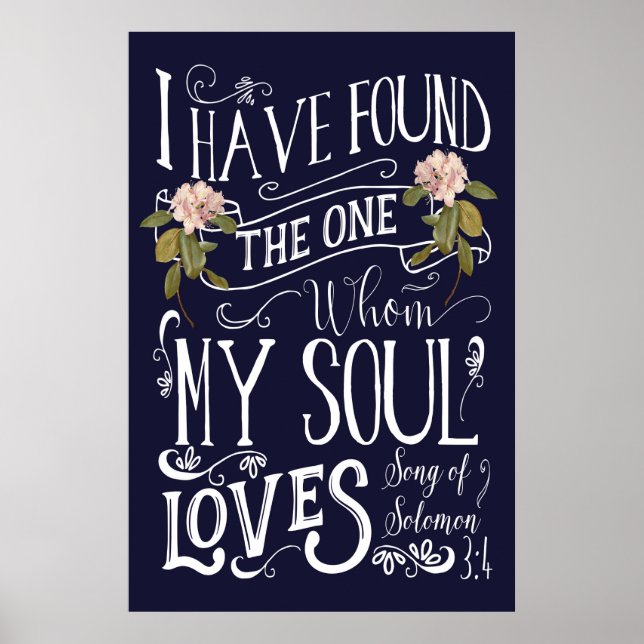 Ich habe den gefunden, den meine Soul-Lieben Kunst Poster (Vorne)