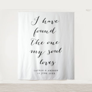 Ich habe den Hintergrund der ersten Hochzeit gefun Wandteppich