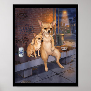 Ich Habe Den Hund In Mir Funny Chihuahua Raucht Bi Poster