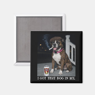 Ich Habe Den Hund In Mir, Lustige Boxer-Persönlich Magnet