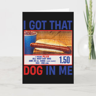 Ich Habe Den Hund In Mir Lustige Hotdogs Combo 4. Karte