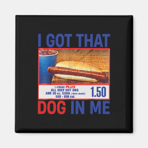 Ich Habe Den Hund In Mir Lustige Hotdogs Combo 4. Magnet