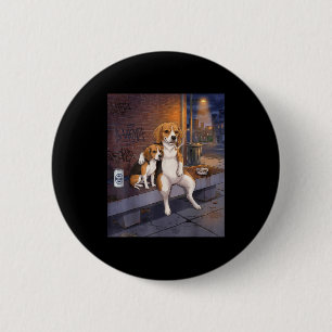 Ich Habe Den Hund In Mir Lustiger Beagle Trinkt Bi Button