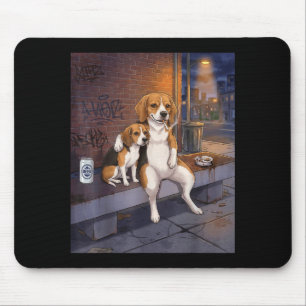 Ich Habe Den Hund In Mir Lustiger Beagle Trinkt Bi Mousepad