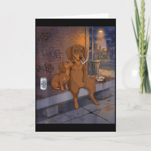 Ich Habe Den Hund In Mir Lustiger Dachshund Trinkt Karte