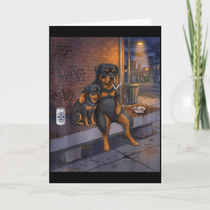 Ich Habe Den Hund In Mir Lustiger Rottweiler Trink Karte