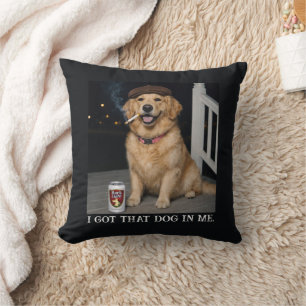 Ich Habe Den Hund In Mir, Lustiges Golden Retrieve Kissen