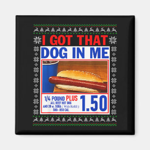 Ich Habe Den Hund In Mir Lustiges Hotdog-Hässliche Magnet