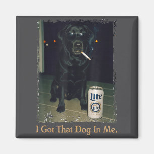 Ich Habe Den Hund In Mir Lustiges Schwarz Lab Labr Magnet
