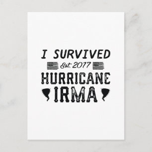 Ich habe den Hurrikan Irma überlebt Postkarte