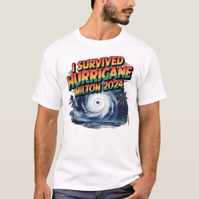 Ich habe den Hurrikan Milton Florida überlebt Okto T-Shirt (Vorderseite)