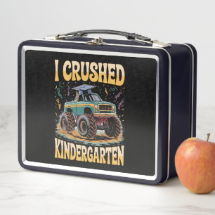 Ich habe den Kindergarten Monster-Truck-Abschluss  Metall Brotdose