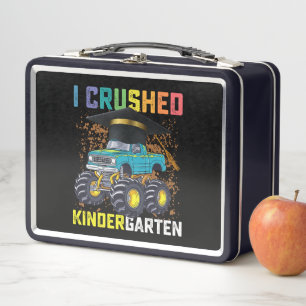 Ich habe den Kindergarten Monster-Truck-Abschluss  Metall Brotdose