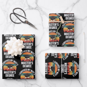Ich habe den Master-Abschluss meiner Frau überlebt Geschenkpapier Set