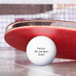 Ich habe den Personalisierten Namen Custom Golf Ba Tischtennisball<br><div class="desc">Dieses Design wurde mithilfe von digitaler Kunst erstellt und kann in dem Bereich personalisiert sein, der zur Verfügung gestellt wird, oder indem Sie den Klick wählen, um weitere Optionen anzupassen und den Namen, die Initialen oder die Wörter zu ändern. Sie können auch die Textfarbe und den Textstil ändern oder den...</div>