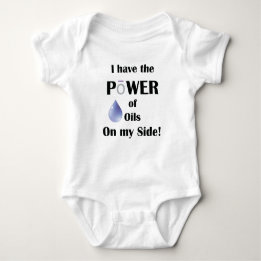 Ich habe den Power von Ölen auf meiner Seite Baby Strampler