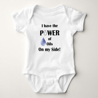 Ich habe den Power von Ölen auf meiner Seite Baby Strampler