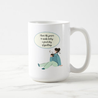 "Ich habe den Power. . " Weiße 15 oz Keramik Tasse