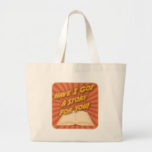 Ich habe den Story Author Promotional Slogan Jumbo Stoffbeutel