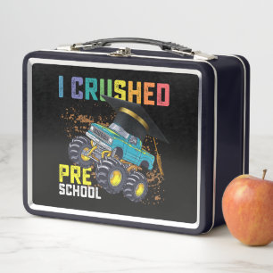 Ich habe den Vorschul-Monstertruck-Abschluss zerqu Metall Brotdose