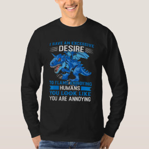 Ich habe den Wunsch, erstaunliche menschliche Drac T-Shirt