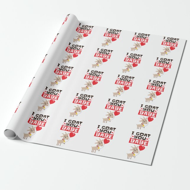 Ich habe dich Babe Valentine's Day Animal Lover Geschenkpapier (Ungerollt)