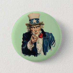 Ich habe dich Gewollt American Patriotic Classic Button