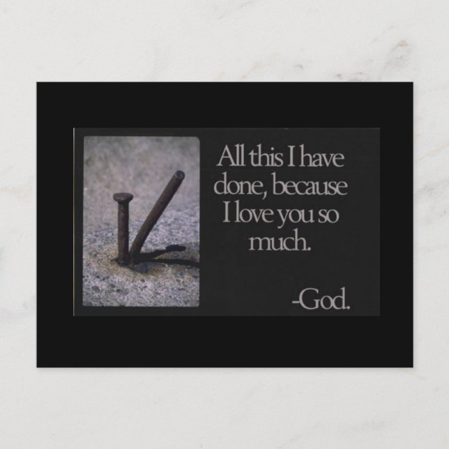 Ich habe dich Liebe. Postkarte (Vorderseite)