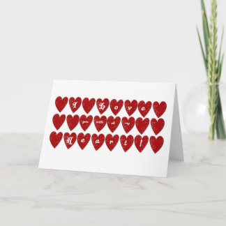 Ich habe dich mit ganzem Herzen Liebe Karte