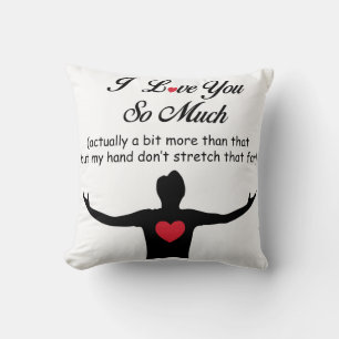 Ich habe dich so sehr Liebe Kissen