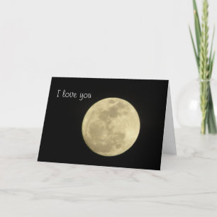 Ich habe dich zum Mond und zurück Liebe. Karte