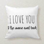 Ich habe dich zum Mond und zurück Liebe. Kissen<br><div class="desc">Ich Liebe dich zum Mond und zurück Design.</div>