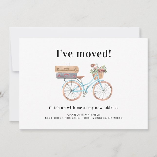 Ich habe die Ankündigung "Adresswechsel" verschobe (Vorderseite)