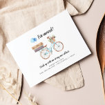 Ich habe die Ankündigung "Adresswechsel" verschobe Postkarte<br><div class="desc">Auf meinem Fahrrad unterwegs wechseln Sie die Adresskarte mit einem femininen Wasserrad mit Blume-Korb und Gepäck auf dem Rack. Ideal, um Freunde und Familie über Ihre neue Adresse und den Ort des Party lassen, an dem das Haus voraussichtlich aufwärmen wird. Fügen Sie Ihre neuen Daten hinzu, indem Sie oben auf...</div>
