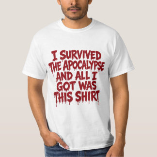 Ich habe die Apokalypse überlebt Lustiges Hallowee T-Shirt