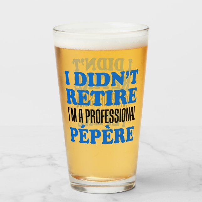 Ich habe die Berufliche Pepere-französische Opa ni Glas (Vorne (Gefüllt))
