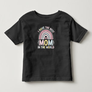 Ich habe die beste Mama auf der Welt Boho Regenbog Kleinkind T-shirt