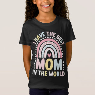 Ich habe die beste Mama der Welt Boho Regenbogen T-Shirt