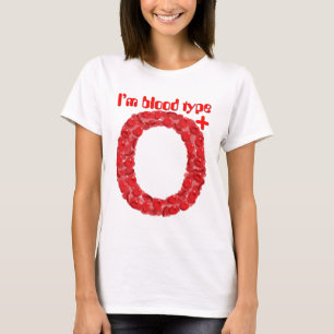 Ich habe die Blutgruppe 0 positiv T-Shirt