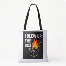 Ich habe die Box Tote Bag gesprengt