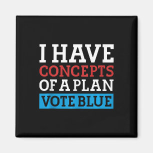 Ich habe die Konzepte eines Plan Abstimmung Blue K Magnet