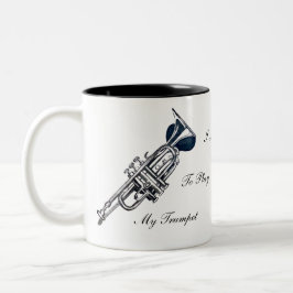 Ich habe die Liebe, meine Trompete zu spielen Zweifarbige Tasse