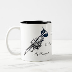 Ich habe die Liebe, meine Trompete zu spielen Zweifarbige Tasse
