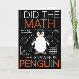 Ich habe die Mathe gemacht, die Antwort ist Pingui Karte