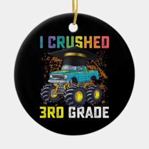 Ich habe die Monster-Truck-Abschlussfeier der 3. K Keramik Ornament